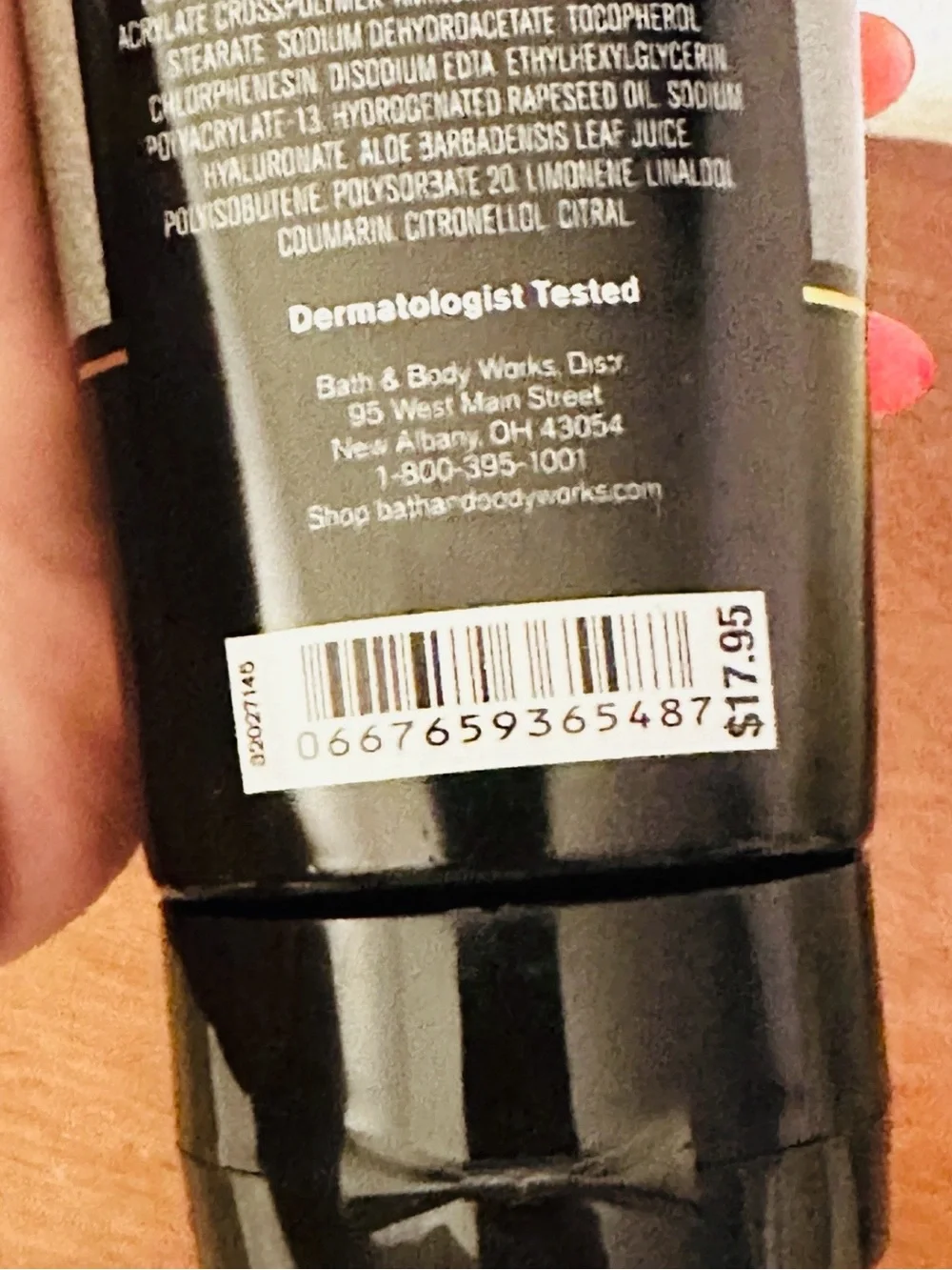 Bath & Body Works Graphite Body Cream - Silver